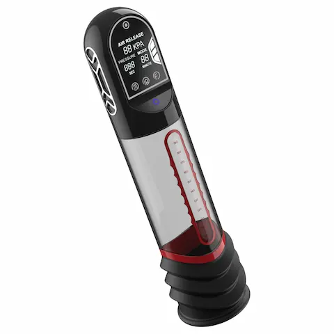 Peak Performa – infračervená, automatická vakuová pumpa na penis (průhledná)