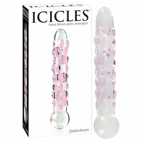 Icicles No. 7 – skleněné dildo s perlami