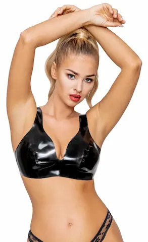 LateX Latex Bustier Black