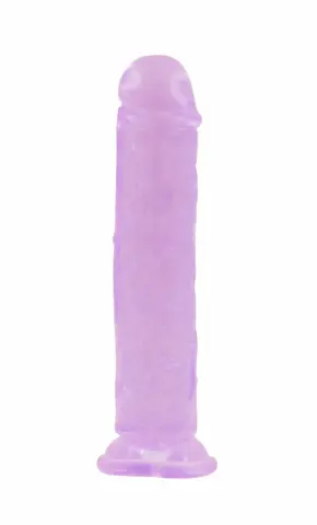 BASIC X Perry gelové dildo s přísavkou fialové
