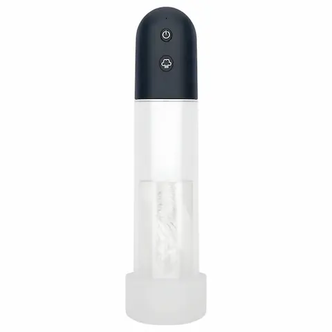 Boners – automatická penisová pumpa masturbátor (průhledná‑černá)