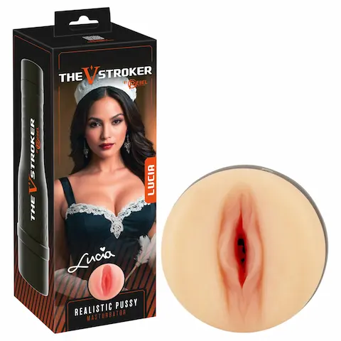 Rebel The V-Stroker Lucia – realistická umělá vagína masturbátor (tělová barva)