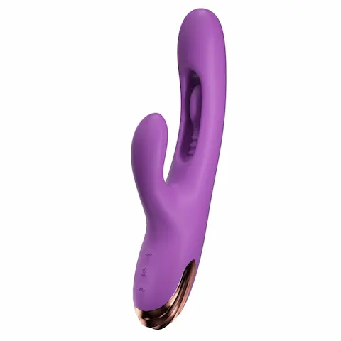 She.E.O G-Spot Finger-Motion Rabbit Vibrator, silikonový vibrátor na bod G a klitoris 24 x 3,5 cm