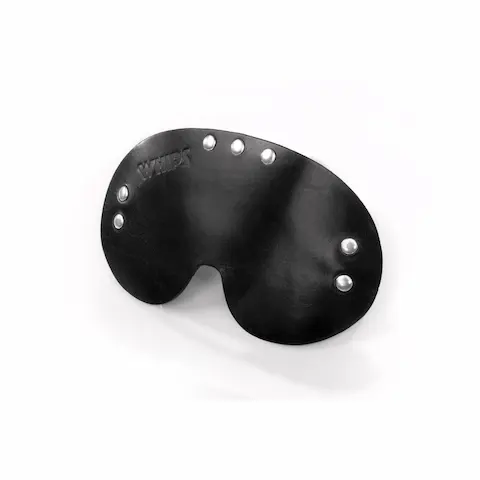 Whips Primal Bond Blindfold Black, kožená maska na oči