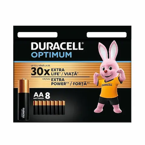 Baterie – Duracell Optimum AA/LR3 8ks