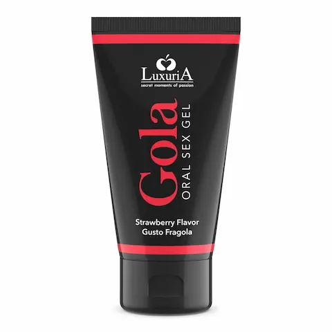 Luxuria Gola Oral Sex Gel Strawberry 50 ml, lubrikant na vodní bázi s příchutí