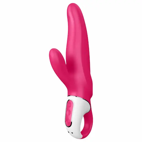 Satisfyer Mr. Rabbit – vodotěsný vibrátor s klitorálním ramenem (růžový)