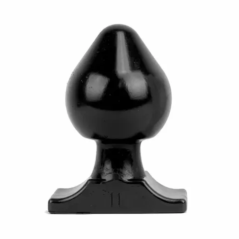 All Black AB75, černý anální kolík 19 x 10,8 cm