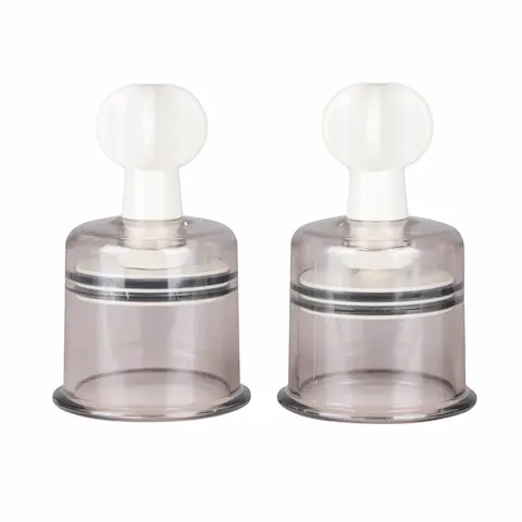 EasyToys Fetish Nipple & Clit Suckers Large 2 pcs, sada 2 ks přísavek na bradavky