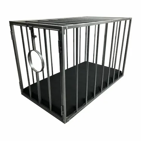 Mr Sling Removable Metal BDSM Cage, uzamykatelná klec pro otroka