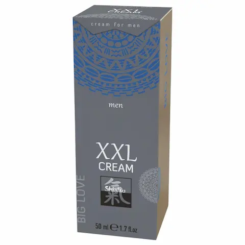 HOT Shiatsu XXL – stimulační hřejivý intimní krém pro muže – 50 ml