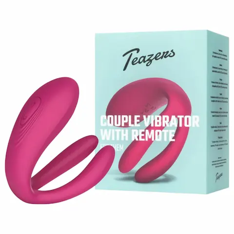 Teazers – párový vibrátor se 3 motory – růžový