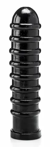 Dodger Army Havoc, černé vinylové dildo 31,5 x 6,5–7,5 cm