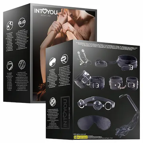 INTOYOU – BDSM sada pro začátečníky – 7 dílů – černá