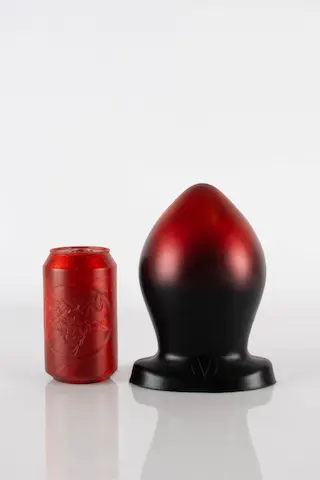 Twisted Beast Ted Demon Blood (Ombre) 13.6″, prémiový silikonový anální kolík 18,5 x 8,4–11 cm