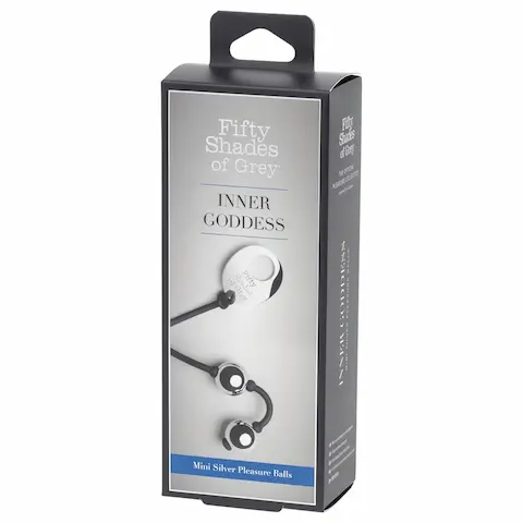 Fifty Shades of Grey – venušiny kuličky mini – kovové stříbrné