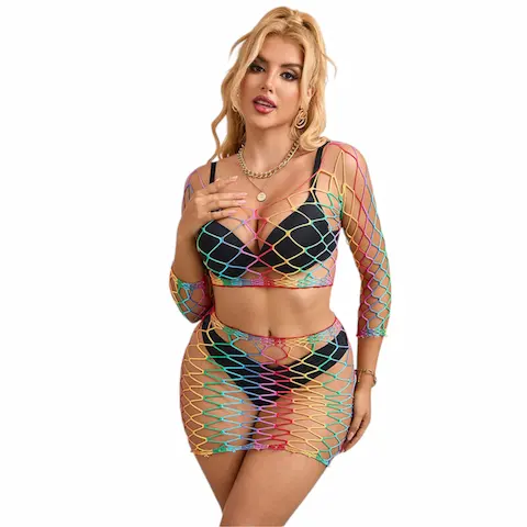 Subblime 952440 – duhová síťovaná souprava (S
