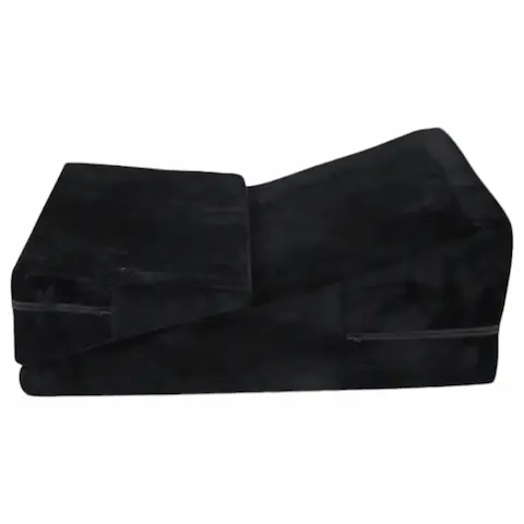 Desirel Magic Pillow klínový sex polštář sada – malý + velký (černý)