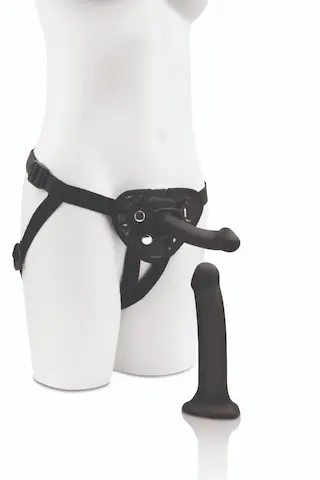 Me You Us Strap-on Harness Kit, nastavitelný postroj a 2 silikonová dilda