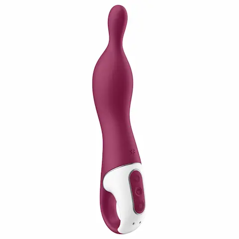 Satisfyer A-Mazing 1 – akumulátorový, A‑bod vibrátor (červený)