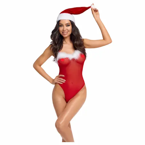 Cottelli – vánoční body set – červená