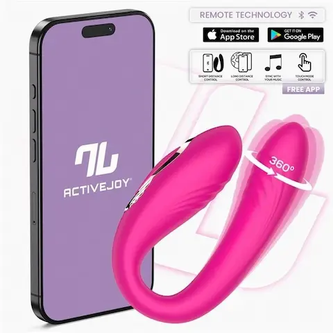 Intoyou App Series Couty Pink, silikonový vibrátor ovládaný mobilní aplikací