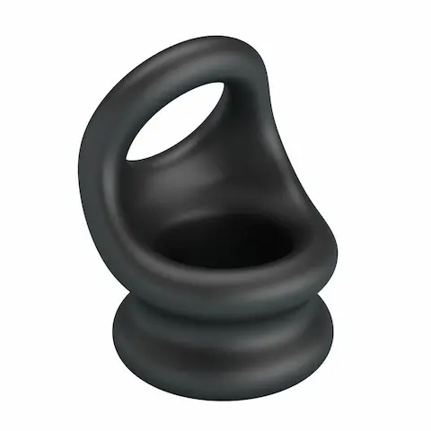 Baile Crazy Bull Oberon Super Soft Silicone, silikonový erekční kroužek na penis a varlata