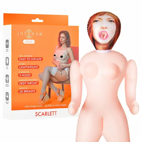Intense Dolls Scarlett – nafukovací panna – realistická tvář – silikon