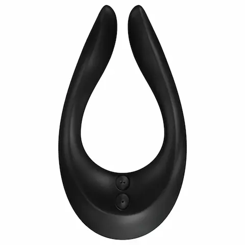 Satisfyer Endless Joy – akumulátorový, vodotěsný párový vibrátor (černý)