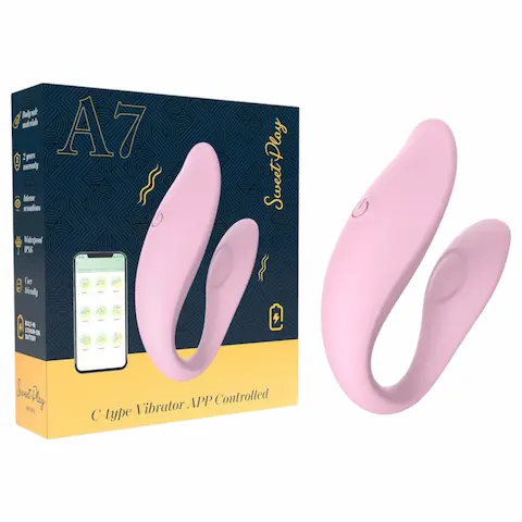 Erospace Sweet Play – párový vibrátor ovládaný aplikací (růžový)