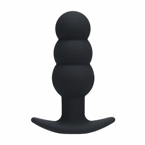 Shots Levelz Tri Bulb Vibrating Anal Plug, silikonový anální kolík 12 x 4,4 cm