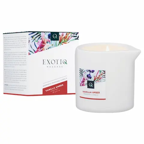 Exotiq – masážní svíčka – vanilka a ambra – 60g