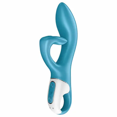 Satisfyer Embrace Me – akumulátorový vibrátor s raménkem na klitoris (tyrkysový)