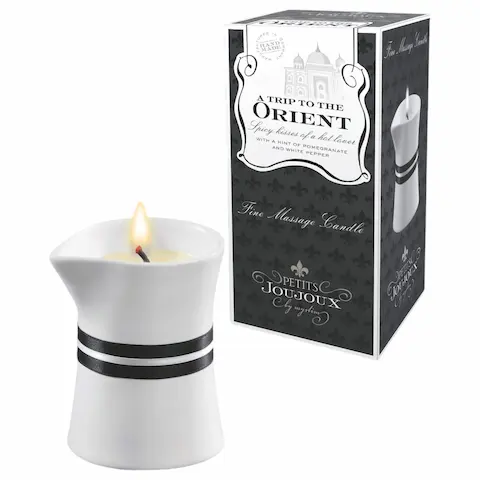Petits Joujoux Orient – masážní svíčka – granátové jablko bílý pepř 120 ml