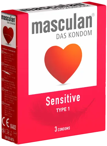 Masculan Single: Typ 1 (sensitive), 3 condoms