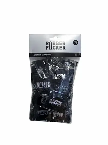 Mister B RubberFucker Condoms Bag 72, extra silné latexové kondomy