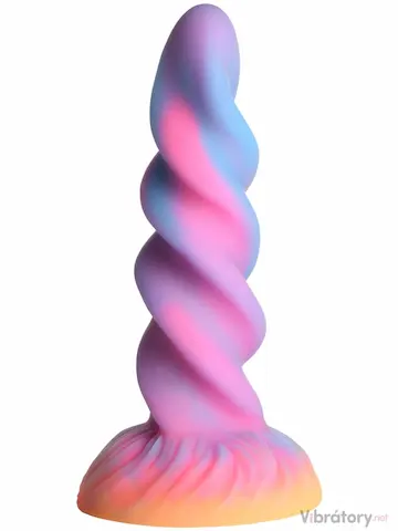 Světélkující dildo s přísavkou Creature Cocks Moon Rider