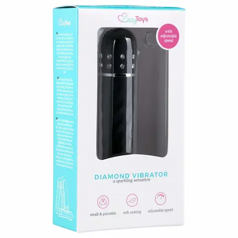 Easytoys – vibrátor s kroucenou tyčí – černý