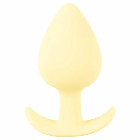 Cuties Mini Butt Plug – silikonový anální kolík (žlutý, 3,1 cm)