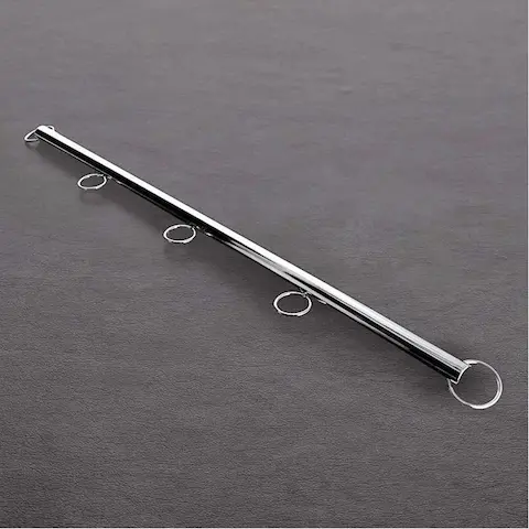 Steel by Shots tyč s očky 76 cm – stříbrná