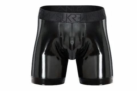Boxerky Sukrew Wet Look Sprint Fetish Black