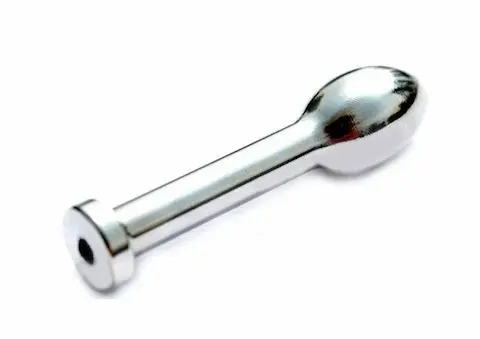 Slave4master Teardrop Urethra Plug, ocelový dutý penis plug 50 x 6–12 mm