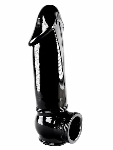 Návlek na penis Zizi Megamen Bite černý, návlek pro zvětšení penisu 19 x 4,5 cm