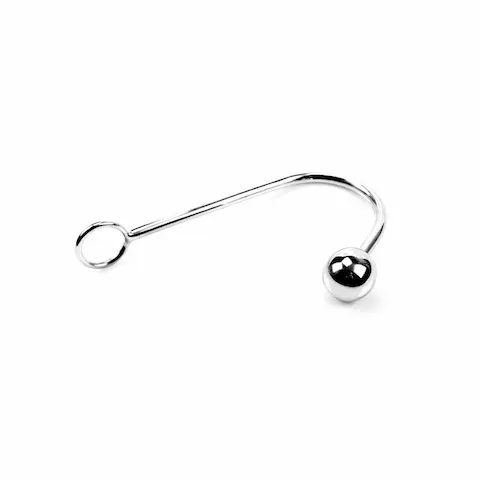 Slave4master Bondage Anal Hook, ocelový anální hák pro bondage