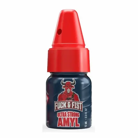 Fuck & Fist Amyl Ultra Strong 10 ml + Cap, isoamyl nitrite stabilizovaná směs