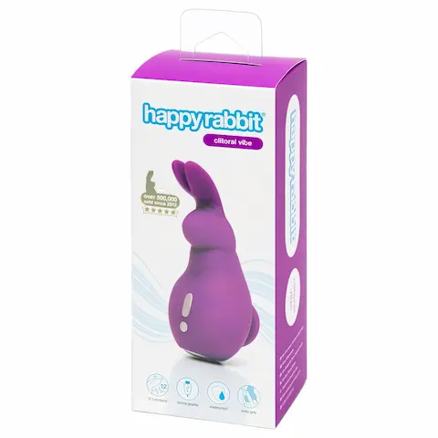 Happyrabbit – vibrátor na klitoris ve tvaru zajíčka – fialový