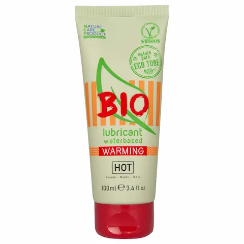 HOT BIO Warming – veganský lubrikační gel s hřejivým účinkem (100 ml)
