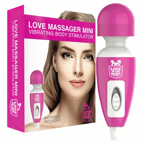 Love Wand – mini vibrátor na masáž klitorisu – růžový