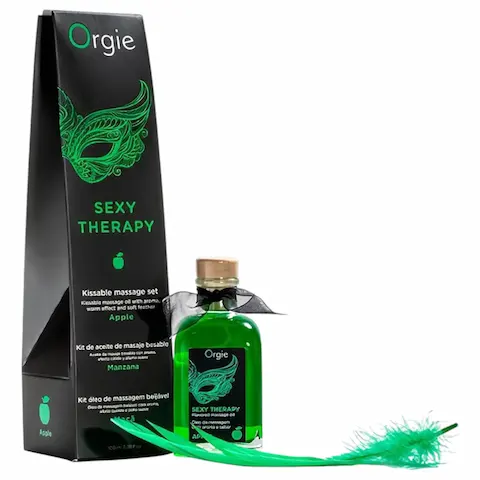 Orgie Sexy Therapy – sada masážních olejů – jablko (100 ml)