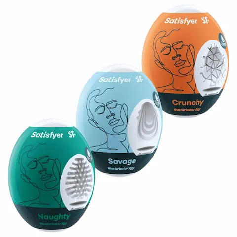 Satisfyer Egg NSC – sada masturbátorů ve tvaru vajíčka – 3 ks